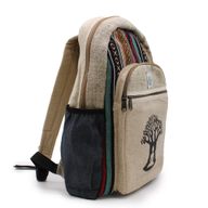 Großer Hanf-Rucksack – Bodhi-Baum-Design
