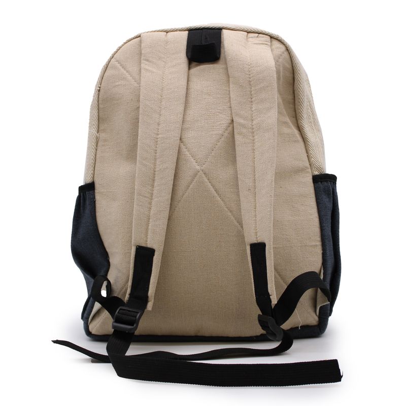 Großer Hanf-Rucksack – Bodhi-Baum-Design