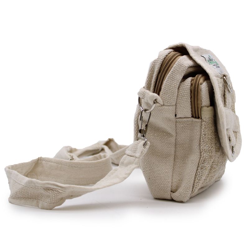 Body-Cross Reisetasche aus natürlichem Hanf und Baumwolle