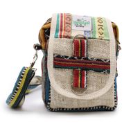 Body-Cross Reisetasche aus natürlichem Hanf und Jhari