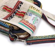 Body-Cross Reisetasche aus natürlichem Hanf und Jhari