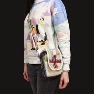 Body-Cross Reisetasche aus natürlichem Hanf und Jhari