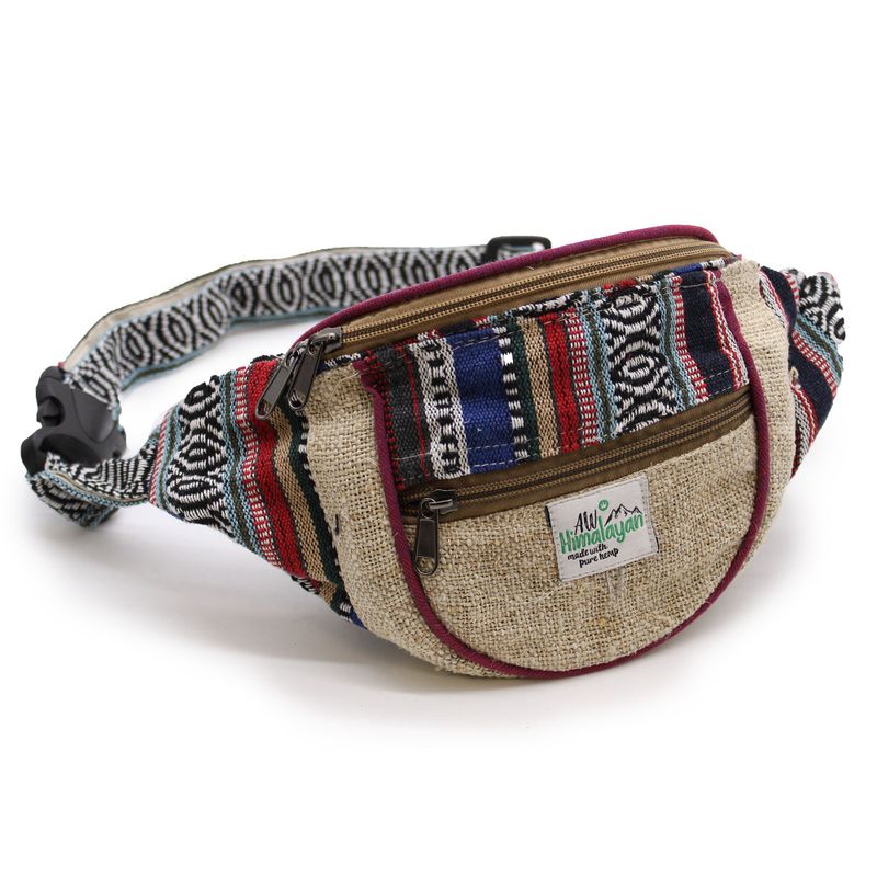 Gürteltasche – zufälliges Design aus Hanf und Baumwolle