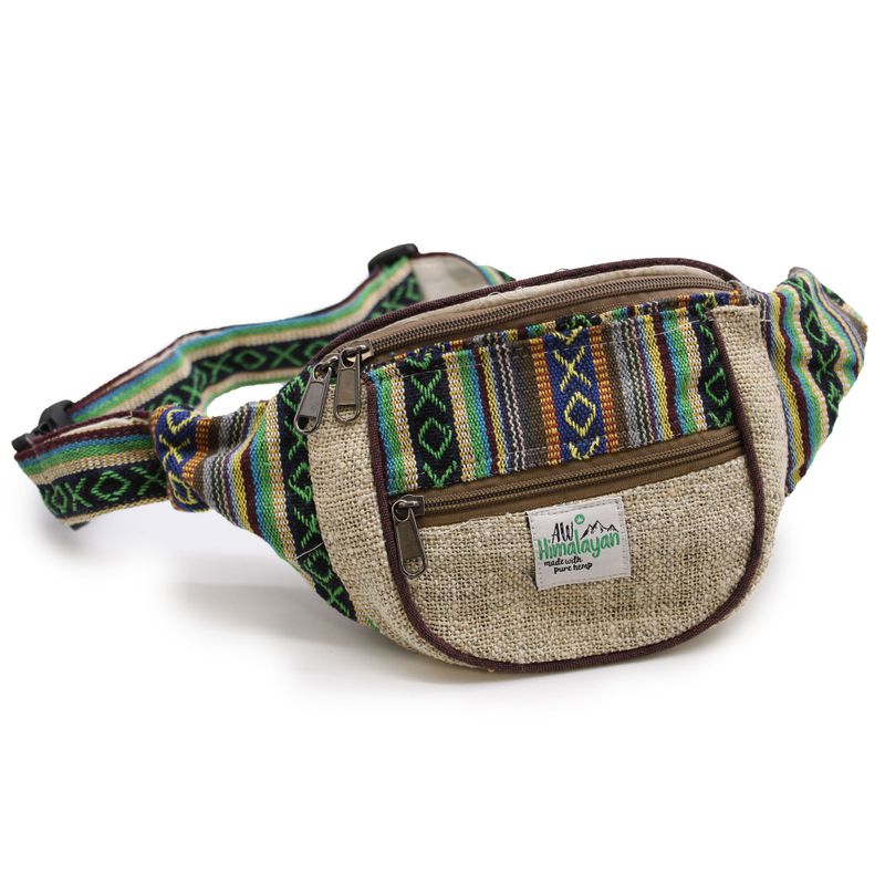 Gürteltasche – zufälliges Design aus Hanf und Baumwolle