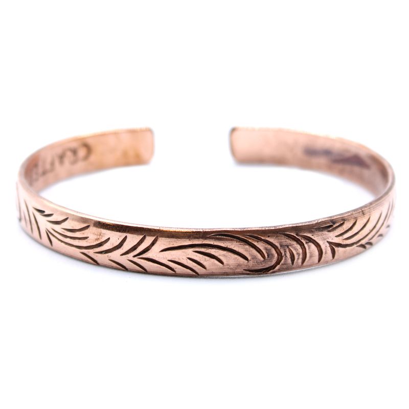 Tibetischer Armreif (Kupfer) - Kleine Tribal-Wirbel