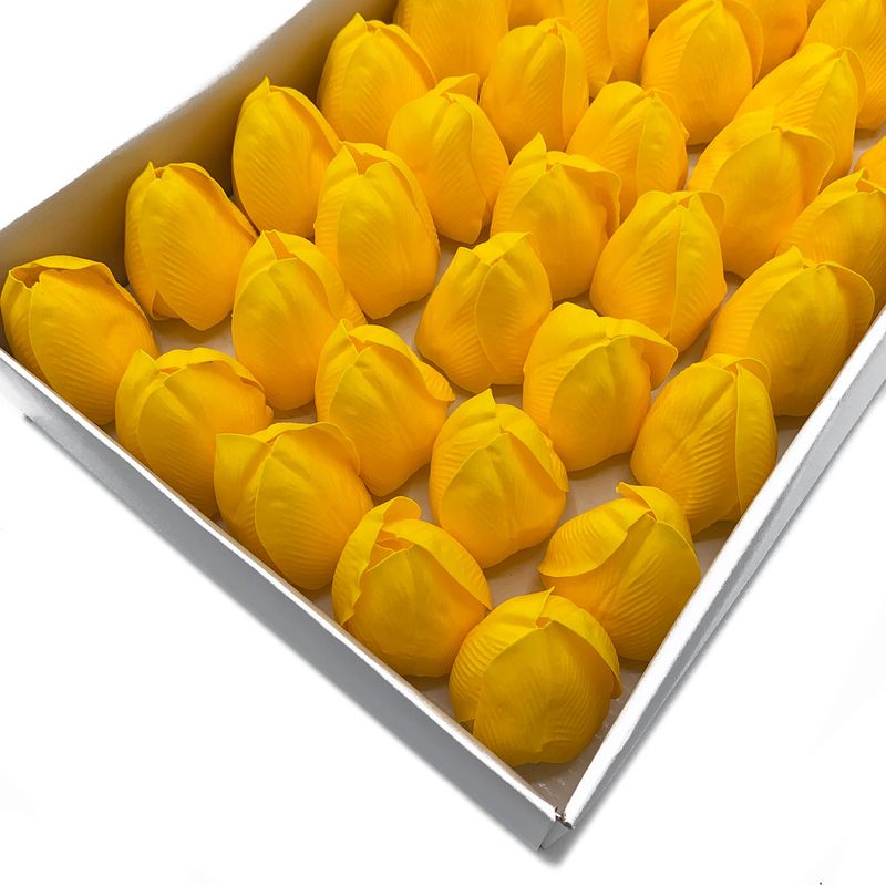 DIY Seifenblumen - mittelgroße Tulpe - Gelb