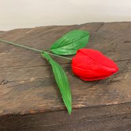 DIY Seifenblumen - mittelgroße Tulpe - Rot