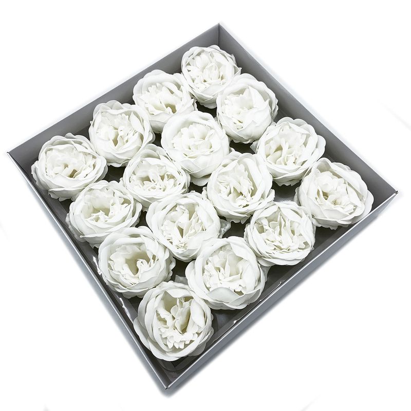 DIY Seifenblumen - ext. große Pfingstrose - Weiß