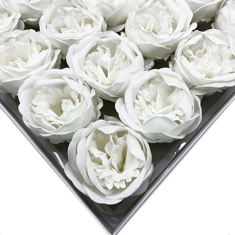 DIY Seifenblumen - ext. große Pfingstrose - Weiß