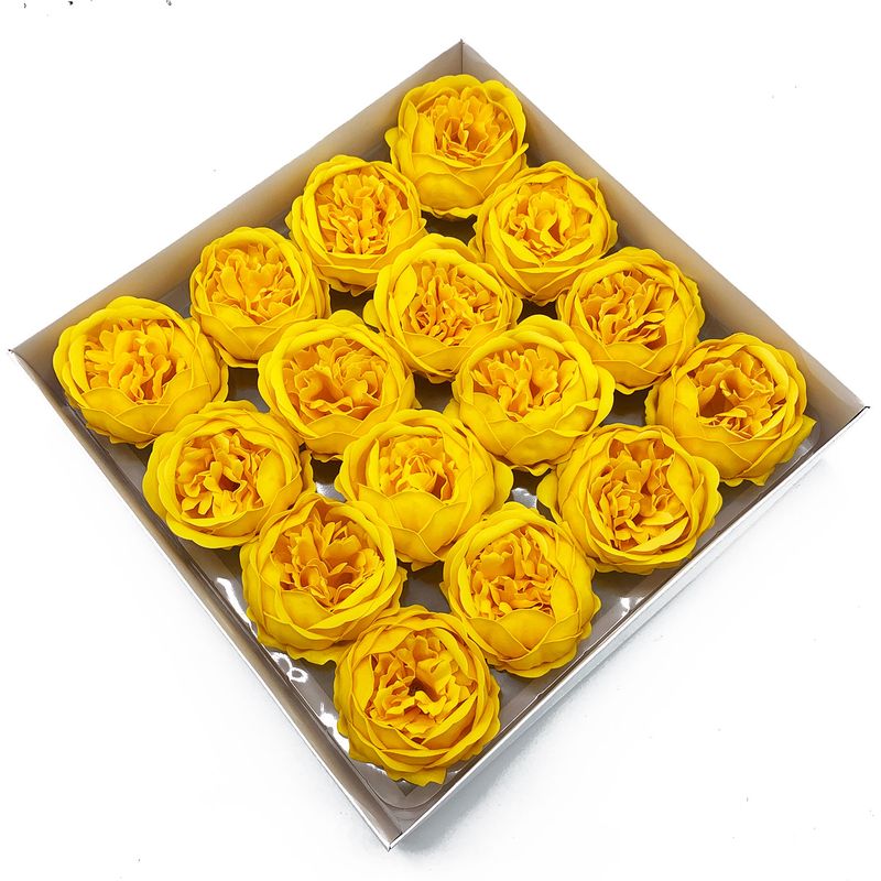 DIY Seifenblumen - ext. große Pfingstrose - Gelb