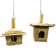 Kleine quadratische Seegras-Vogelbox 18x13cm