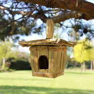Kleine quadratische Seegras-Vogelbox 18x13cm