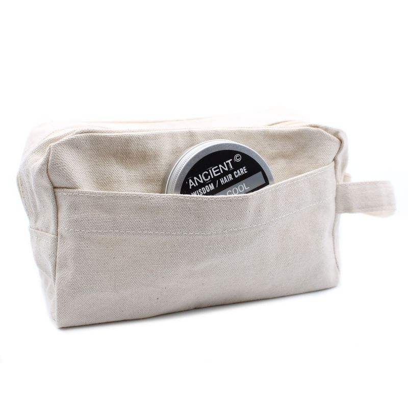Kulturtasche aus natürlicher Baumwolle, 10 oz – Classic Square