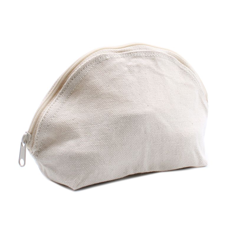 Kulturtasche aus natürlicher Baumwolle 10 oz - Mondtasche