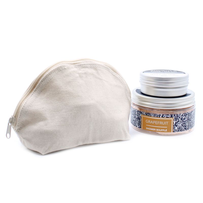 Kulturtasche aus natürlicher Baumwolle 10 oz - Mondtasche