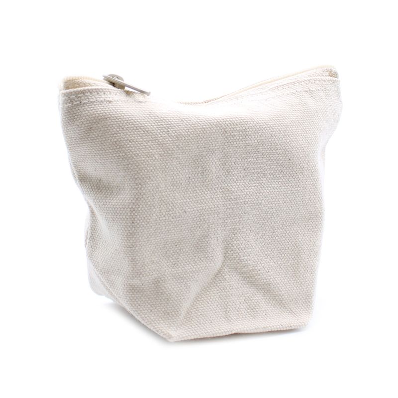 Kulturtasche aus natürlicher Baumwolle 10 oz - Mini-Beutel