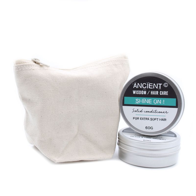 Kulturtasche aus natürlicher Baumwolle 10 oz - Mini-Beutel