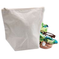 Kulturtasche aus natürlicher Baumwolle, 10 oz – mittlere Tasche