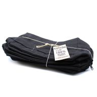 Kulturtasche aus schwarzer Baumwolle 10 oz - Classic Square