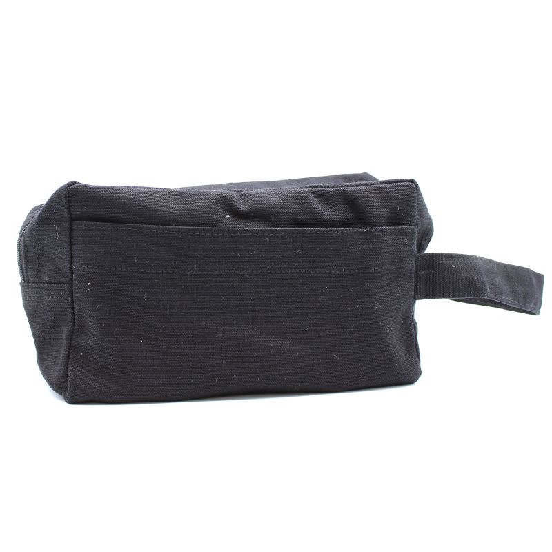 Kulturtasche aus schwarzer Baumwolle 10 oz - Classic Square