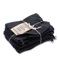 Kulturtasche aus schwarzer Baumwolle 10 oz - Mini-Beutel