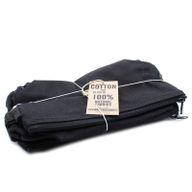 Kulturtasche aus schwarzer Baumwolle 10 oz – Handhalter