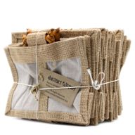 Geschenktasche aus Jute mit Baumwoll-Fenster  - mittelgroß 'natur'