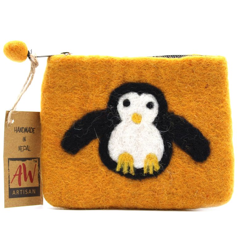 Filzbeutel 'Süßer Pinguin' mix