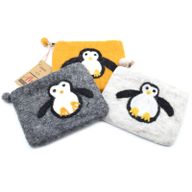 Filzbeutel 'Süßer Pinguin' mix