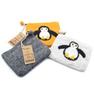 Filzbeutel 'Süßer Pinguin' mix