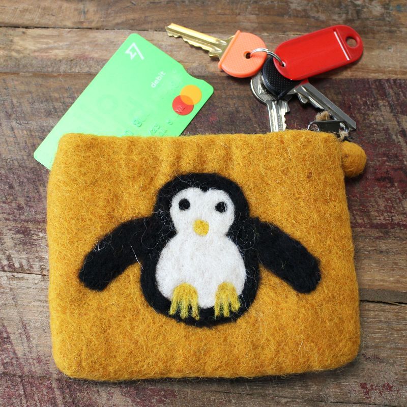 Filzbeutel 'Süßer Pinguin' mix