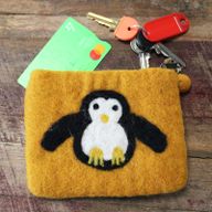 Filzbeutel 'Süßer Pinguin' mix