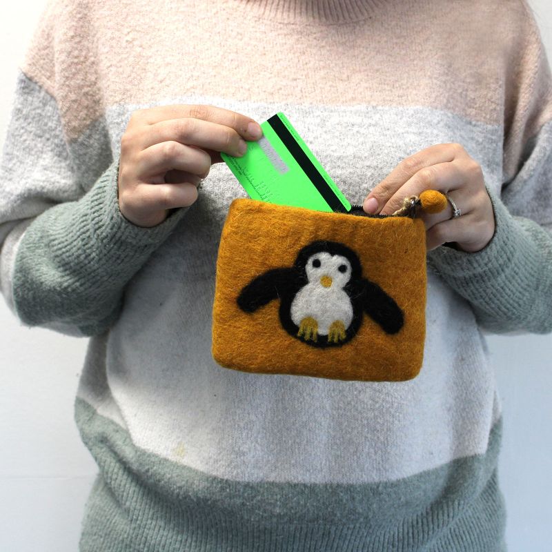 Filzbeutel 'Süßer Pinguin' mix