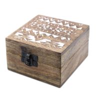 Holzbox weissgewaschen - 4x4 Slawisches Design