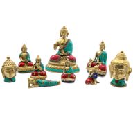 Messing-Buddhafigur - Hände oben - 7,5 cm