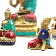 Messing-Buddhafigur - Großer Kopf - 11,5 cm