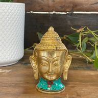 Messing-Buddhafigur - Großer Kopf - 11,5 cm