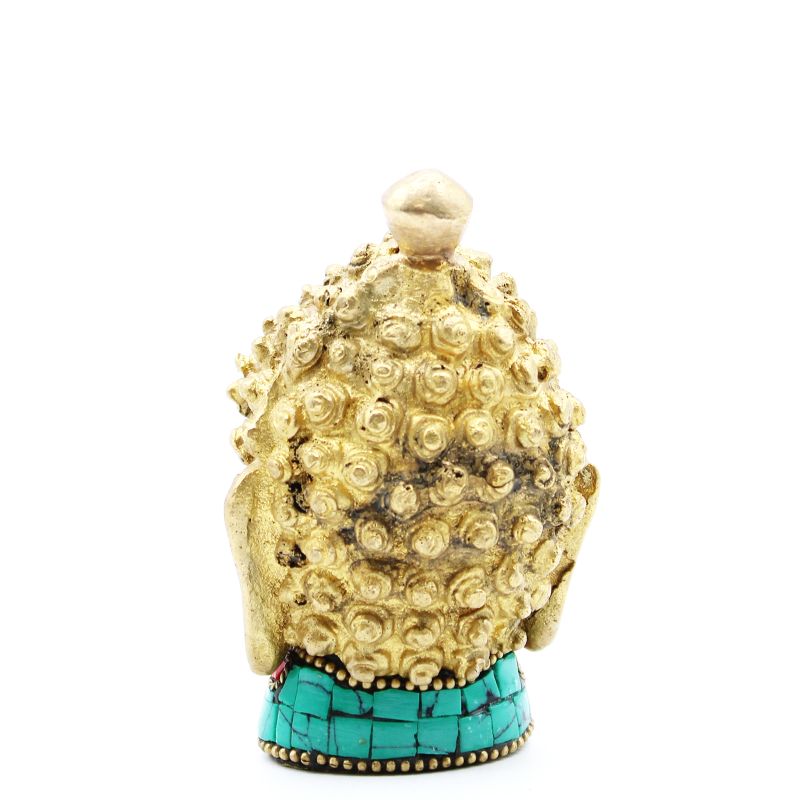 Messing-Buddhafigur - Mittlerer Kopf - 8 cm
