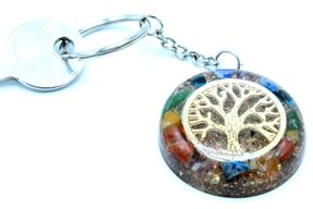 Orgonit Schlüsselanhänger 'Baum des Lebens' Chakra