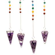 Orgonite Power Chakra Pendel - Amethyst