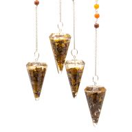 Orgonite Power Chakra Pendel - Tigerauge