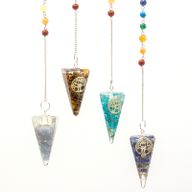 Orgonite Power Chakra Pendel - Baum des Lebens