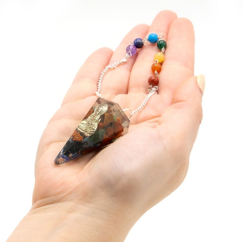 Orgonite Power Chakra Pendel - Buddha