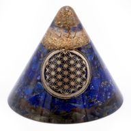 Orgonitkegel 'Flower of Life' - 90 mm
