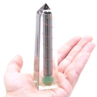 Orgonite Obelisk Grünes Aventurin - 110x30 mm