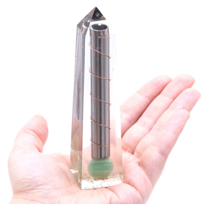Orgonite Obelisk Grünes Aventurin - 110x30 mm