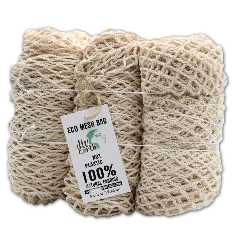 Netzbeutel aus Baumwolle - natural