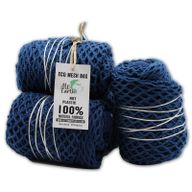 Netzbeutel aus Baumwolle - denimblau