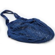 Netzbeutel aus Baumwolle - denimblau