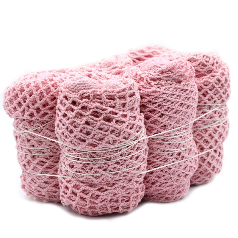 Netzbeutel aus Baumwolle - rosa
